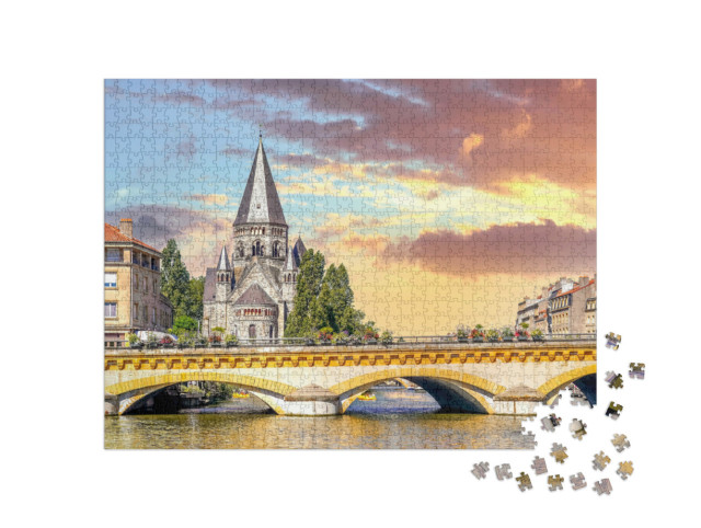 Puzzle de 1000 pièces « Vieille ville de Metz, France »