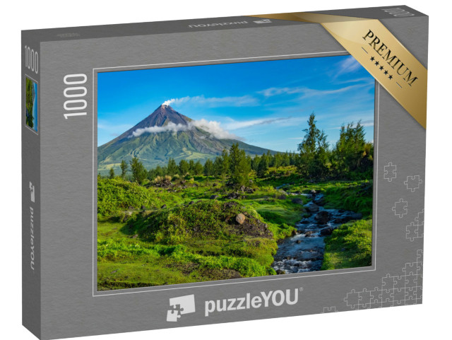 Puzzle de 1000 pièces « Volcan Mayon, le cône parfait, Philippines »