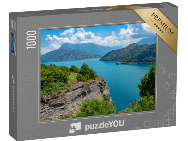 Puzzle de 1000 pièces « Lac de Serre-Ponçon lors de la dernière semaine de printemps »