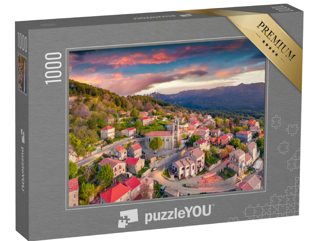Puzzle de 1000 pièces « Vue matinale de l'île de Corse, France, Europe »
