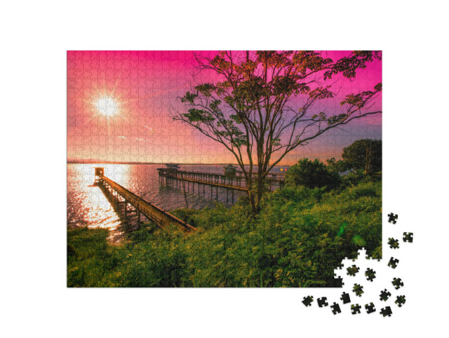 Puzzle de 1000 pièces « Le soleil du matin sur la mer »