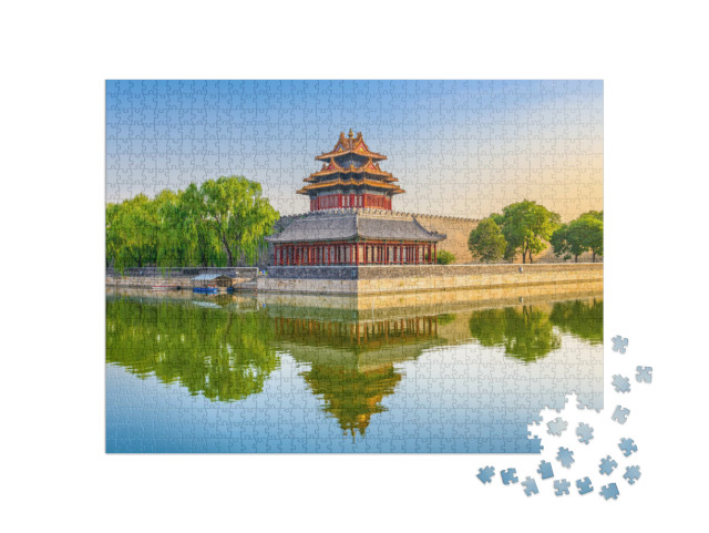 Puzzle de 1000 pièces « Douves extérieures de la Cité interdite, Pékin »