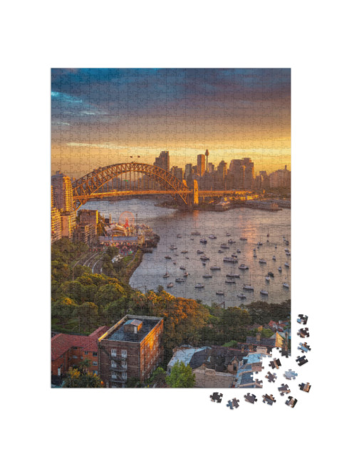 Puzzle de 1000 pièces « Le Harbour Bridge à Sydney, Australie »