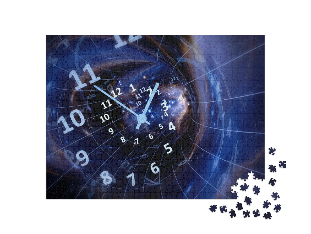 Puzzle de 1000 pièces « Illustration 3D : temps, espace, infini »