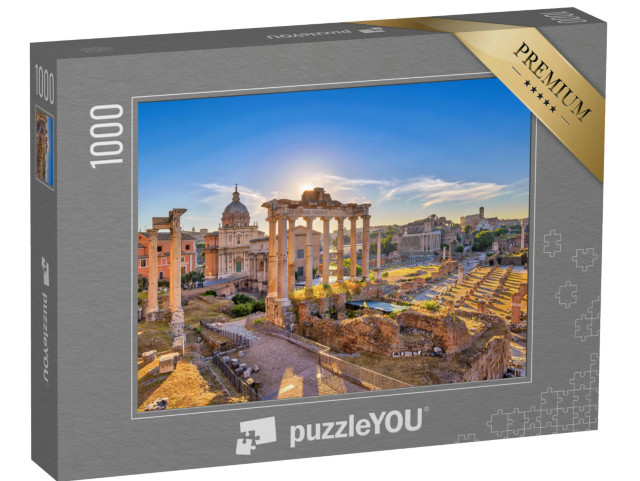 Puzzle de 1000 pièces « Lever de soleil sur Rome avec Forum Romanum »