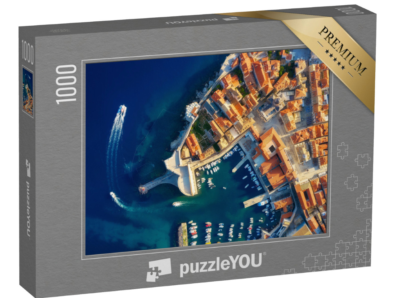 Puzzle de 1000 pièces « Vue aérienne de Dubrovnik, Croatie »