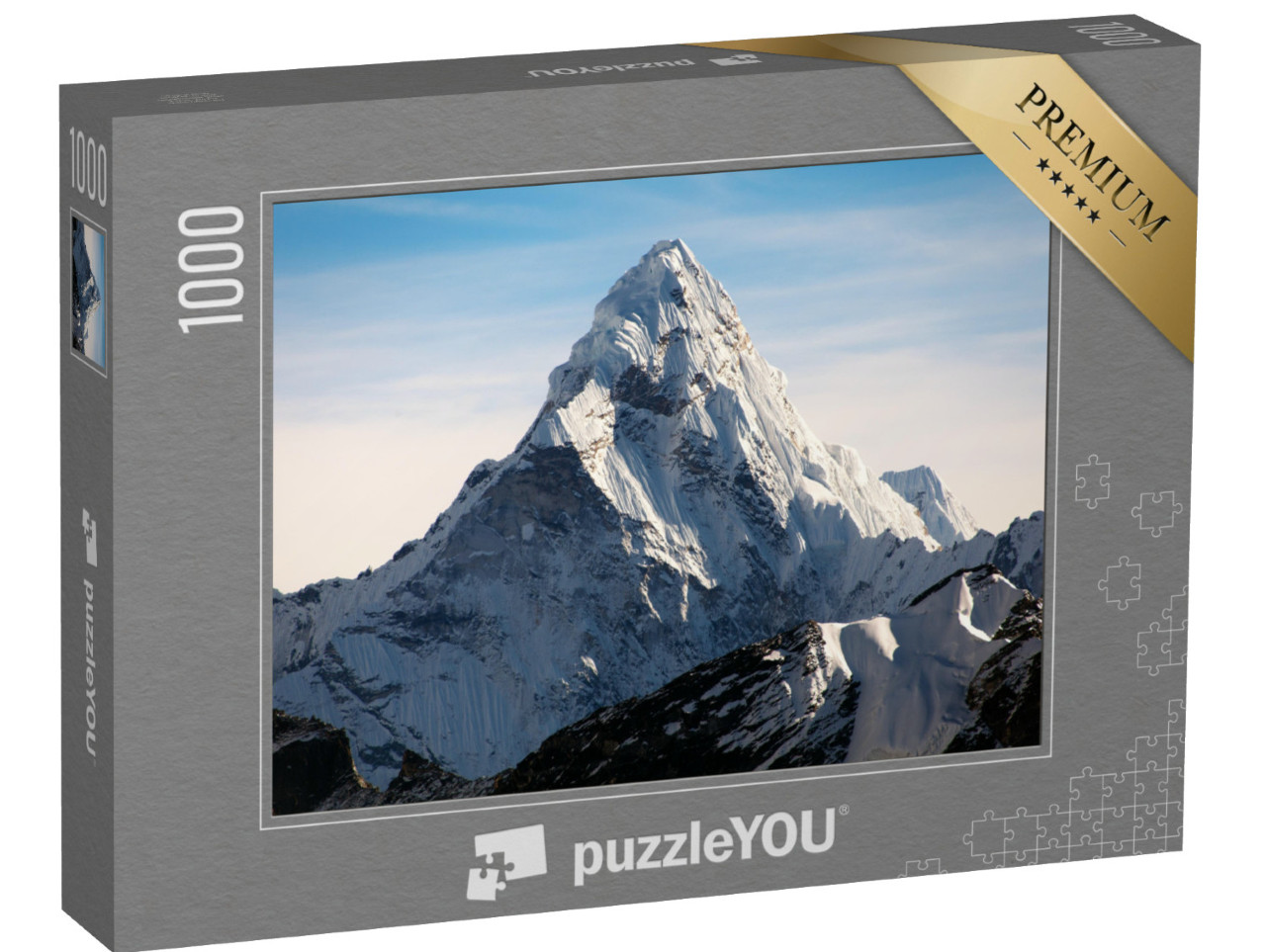 Puzzle de 1000 pièces « Mont Ama Dablam sur le chemin du camp de base de l'Everest, Népal »