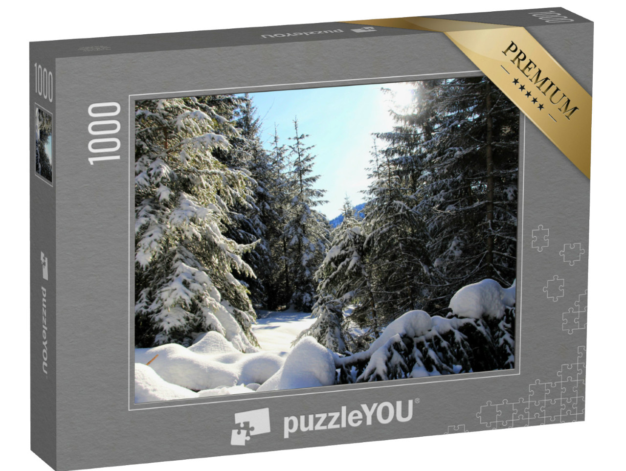 Puzzle de 1000 pièces « Paysage hivernal - Vorarlberg Autriche »