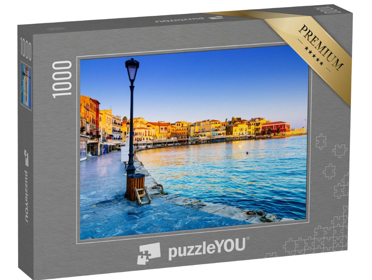 Puzzle de 1000 pièces « Le port de La Canée au lever du soleil, Crète »