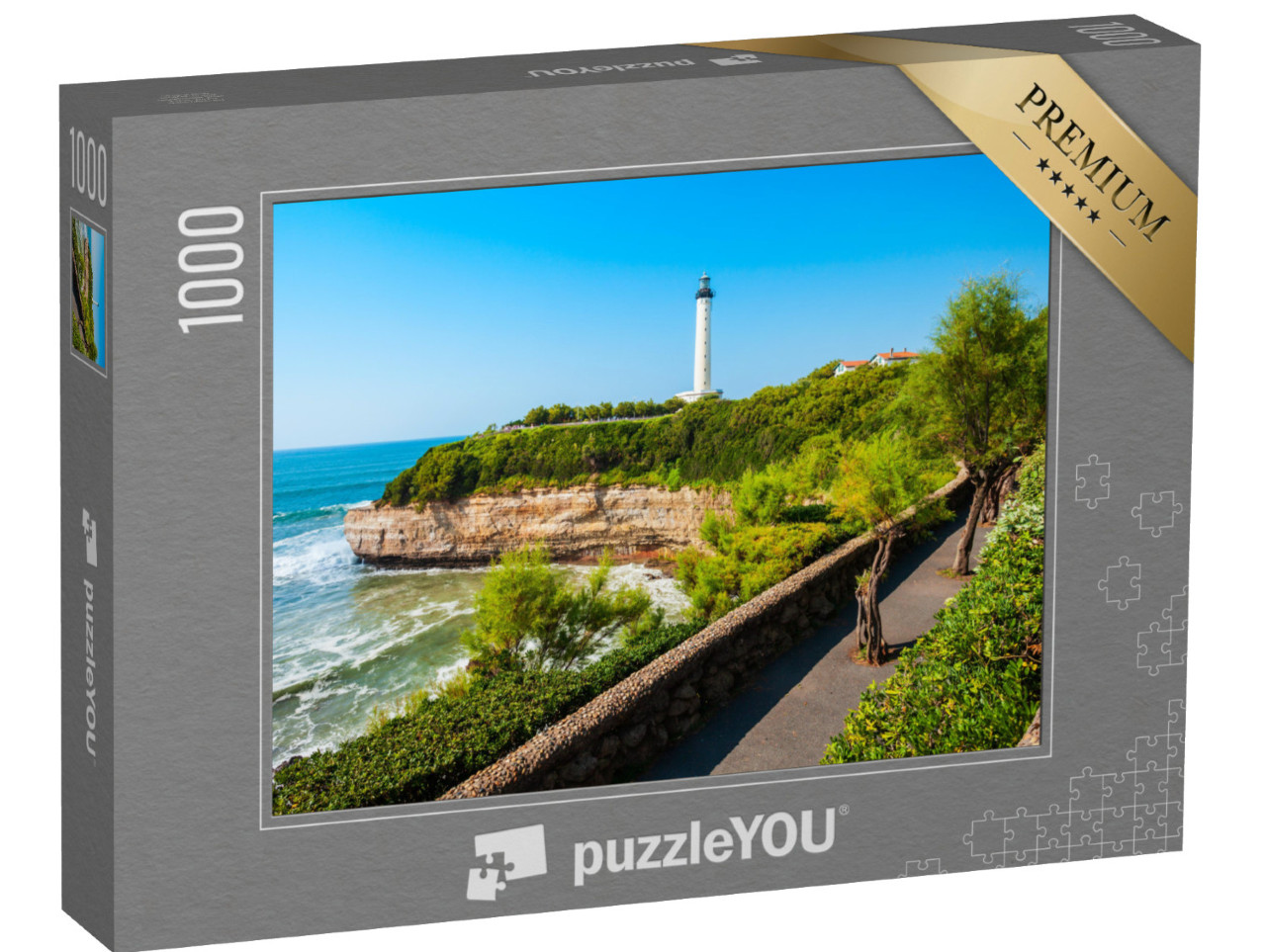 Puzzle de 1000 pièces « Le Phare de Biarritz est un phare situé dans la ville de Biarritz en France. »