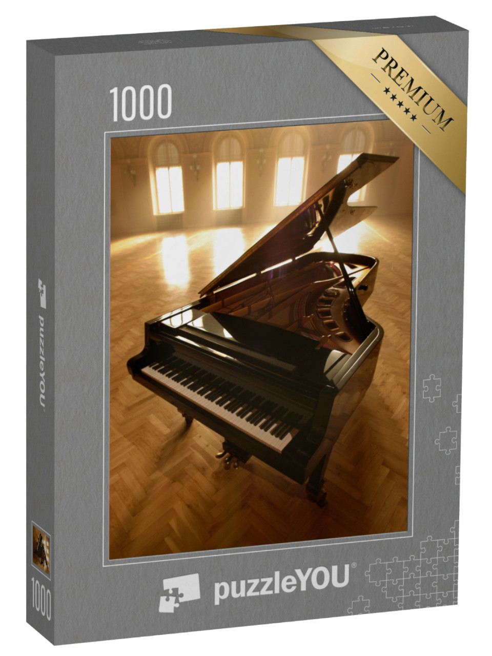 Puzzle de 1000 pièces « Piano à queue dans une salle de concert »