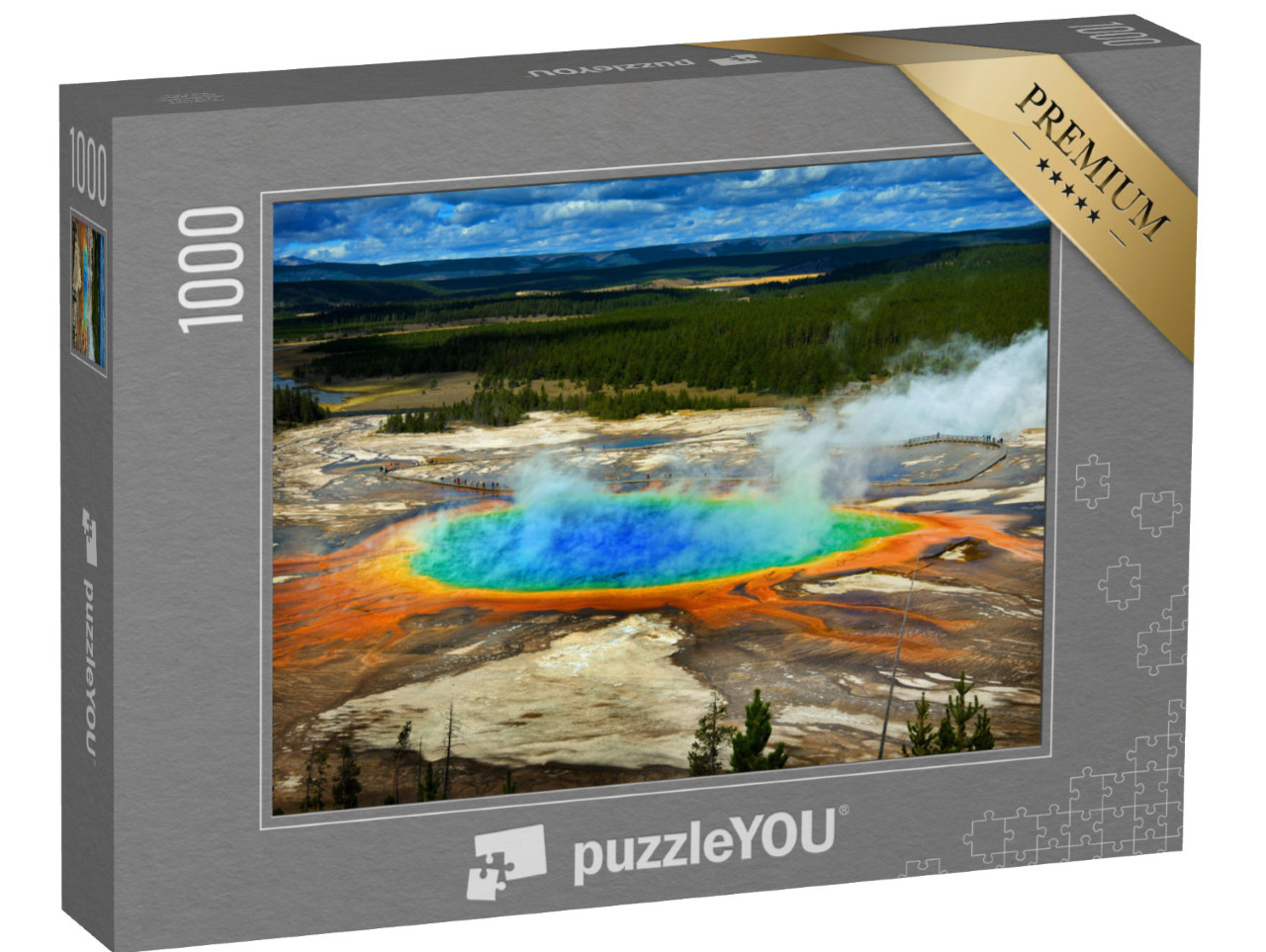 Puzzle de 1000 pièces « Grand Prismatic Spring, parc national de Yellowstone, États-Unis »