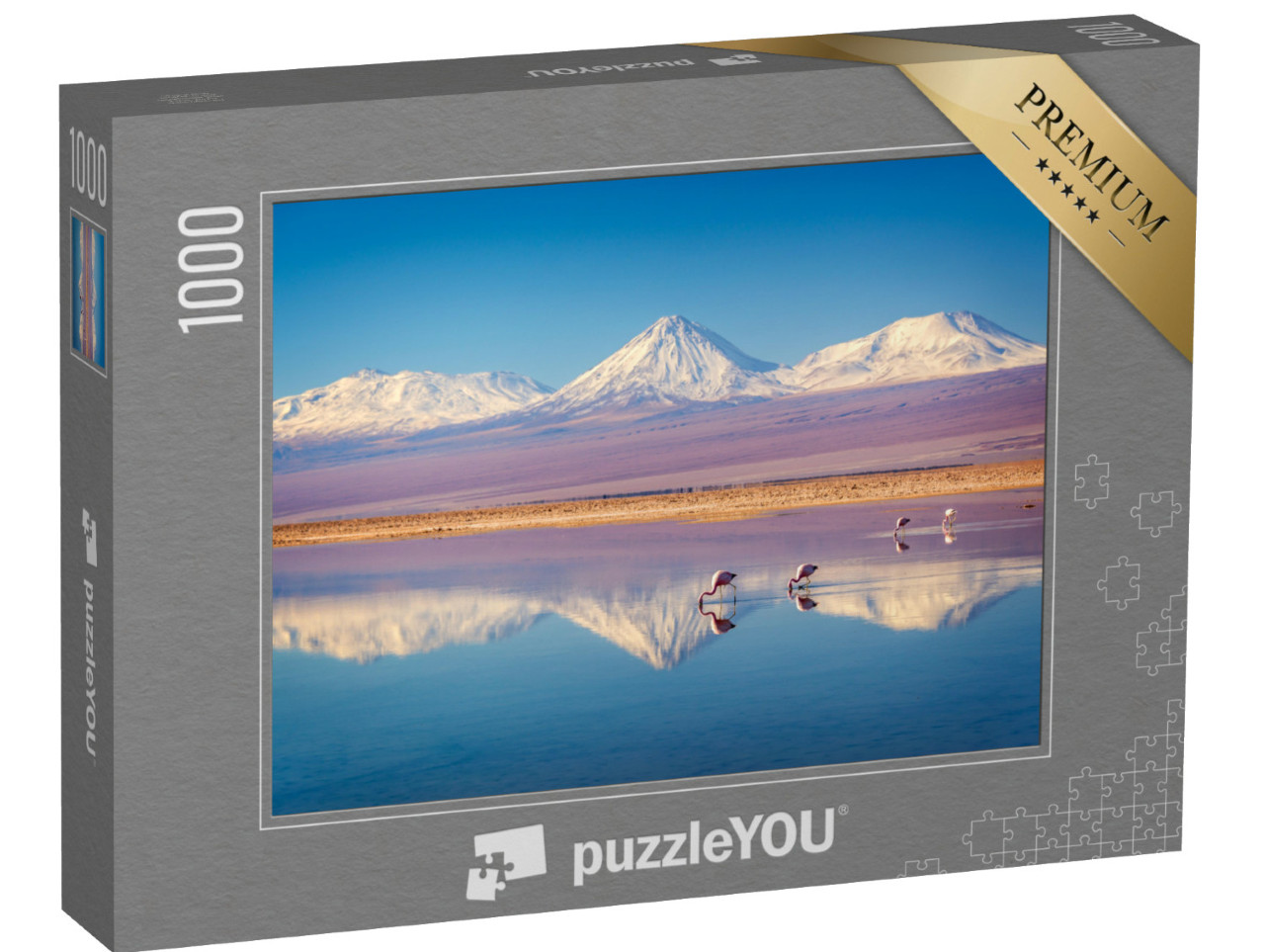 Puzzle de 1000 pièces « Le volcan enneigé Licancabur dans les Andes, Chili »