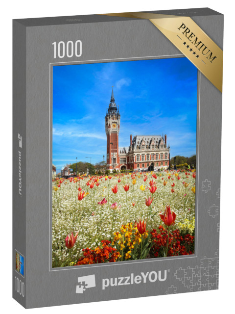 Puzzle de 1000 pièces « L'hôtel de ville de Calais dans le nord de la France »