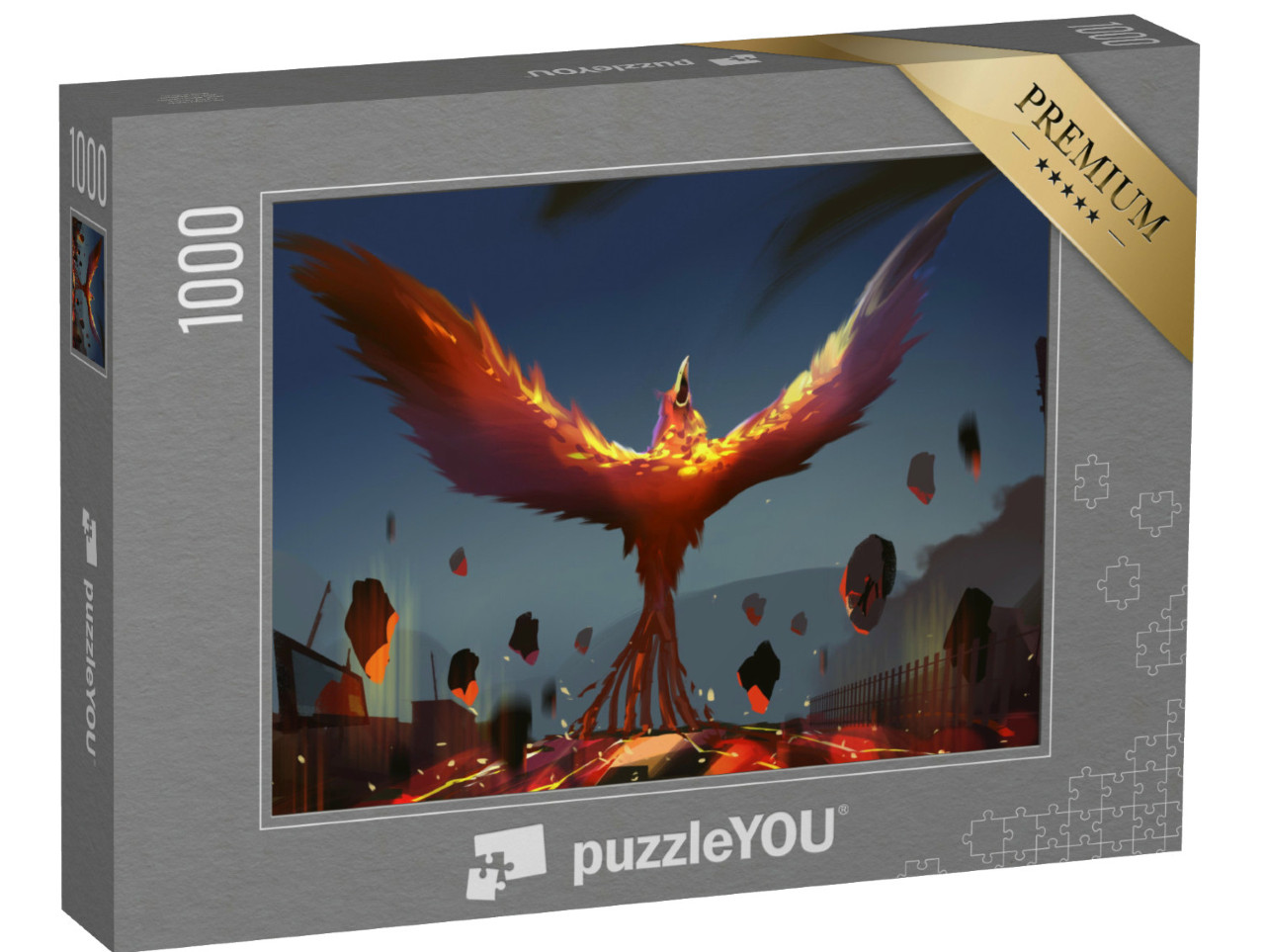 Puzzle de 1000 pièces « La résurrection du Phénix »