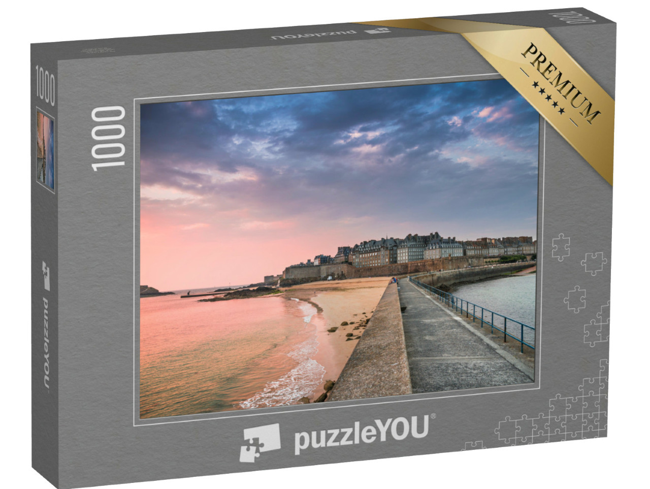 Puzzle de 1000 pièces « Vue sur Saint Malo, Bretagne, France »