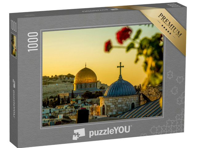Puzzle de 1000 pièces « Des coupoles artistiques dans le soleil couchant »