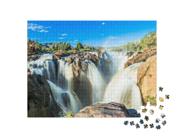 Puzzle de 1000 pièces « Photos des chutes d'Epupa, Namibie »
