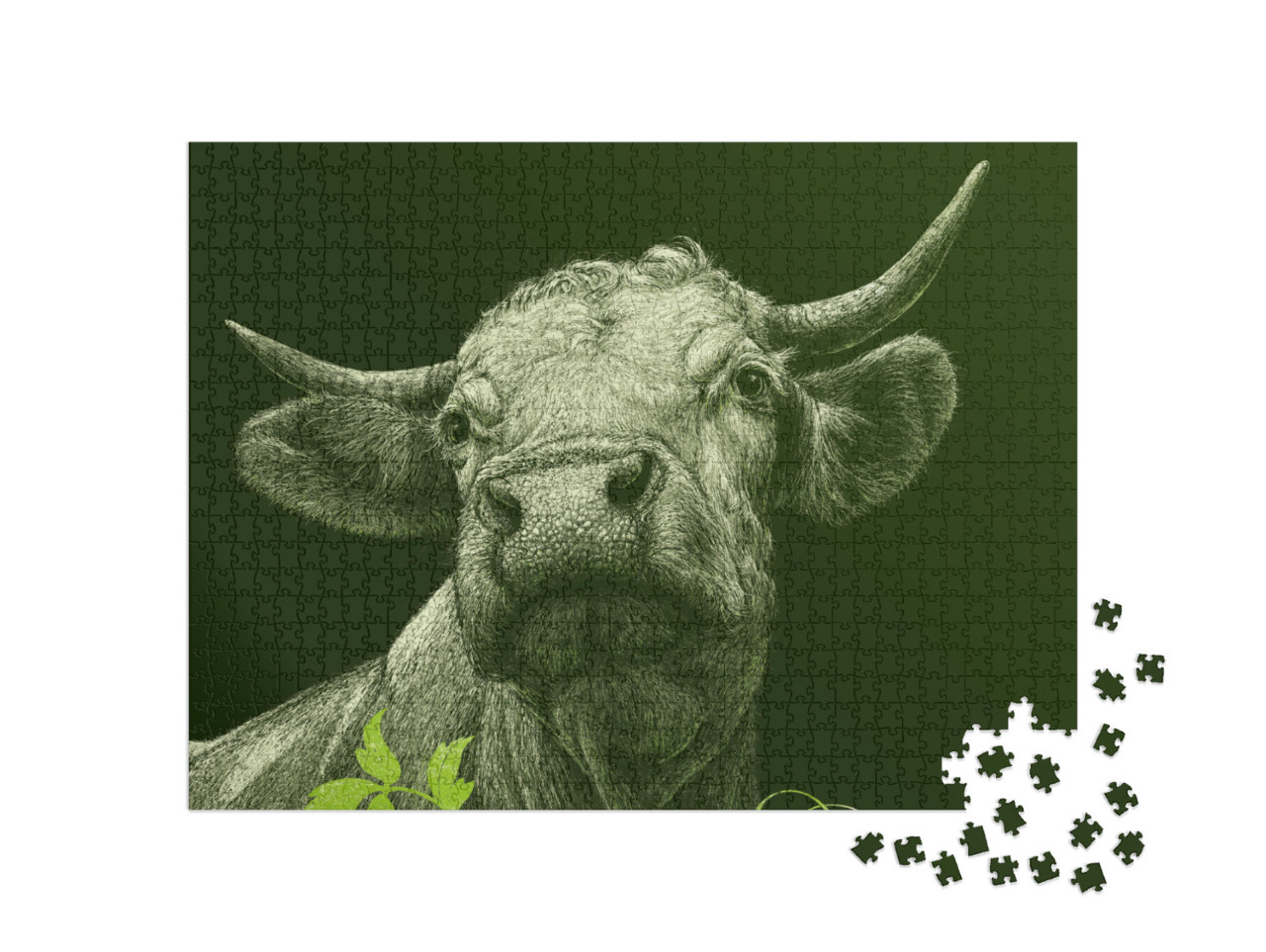 Puzzle de 1000 pièces « Vache »