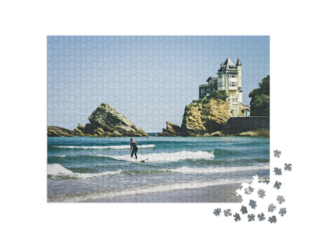 Puzzle de 1000 pièces « Surfer à Biarritz »