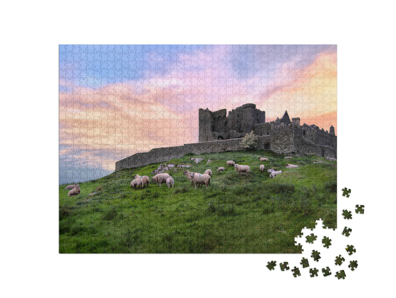 Puzzle de 1000 pièces « Rocher de Cashel, Burgruine, Irlande »