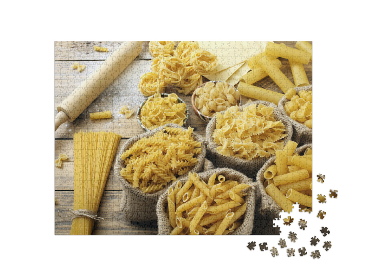 Puzzle de 1000 pièces « Délicieuses pâtes italiennes »
