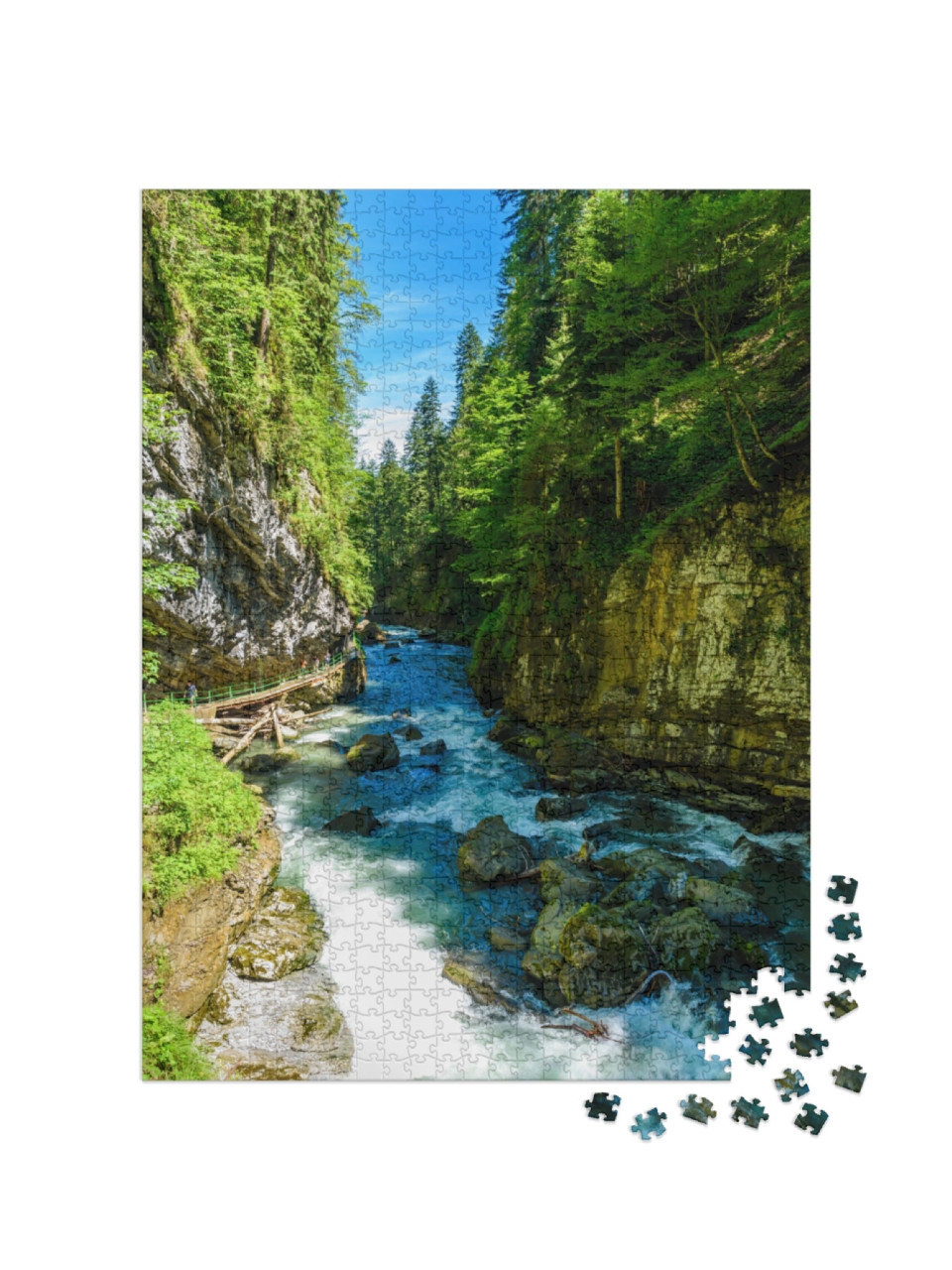 Puzzle de 1000 pièces « Gorge de Breitachklamm, Bavière, Allemagne »