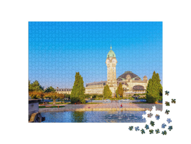 Puzzle de 1000 pièces « Limoges-Bénédictins - la gare centrale de Limoges »