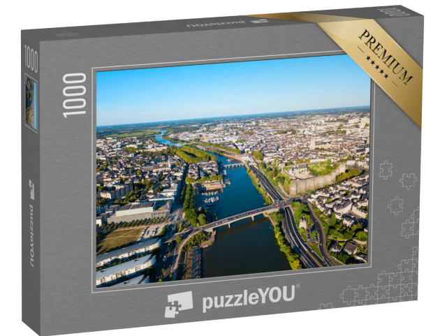 Puzzle de 1000 pièces « Angers vue panoramique depuis les airs. Angers est une ville de la vallée de la Loire »