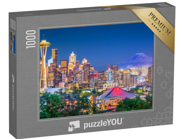 Puzzle de 1000 pièces « Skyline de Seattle, Washington, États-Unis »