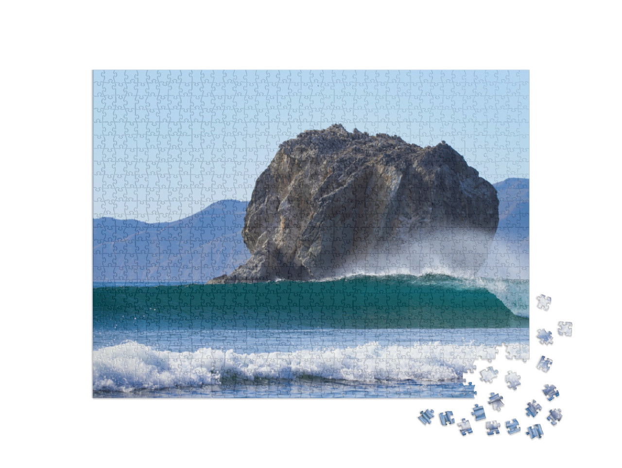 Puzzle de 1000 pièces « Vague parfaite au spot de surf de Witch's Rock, Costa Rica »