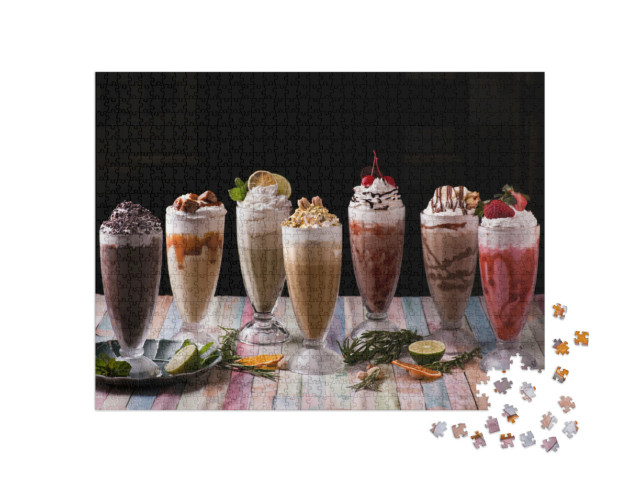 Puzzle de 1000 pièces « Différents milk-shakes »