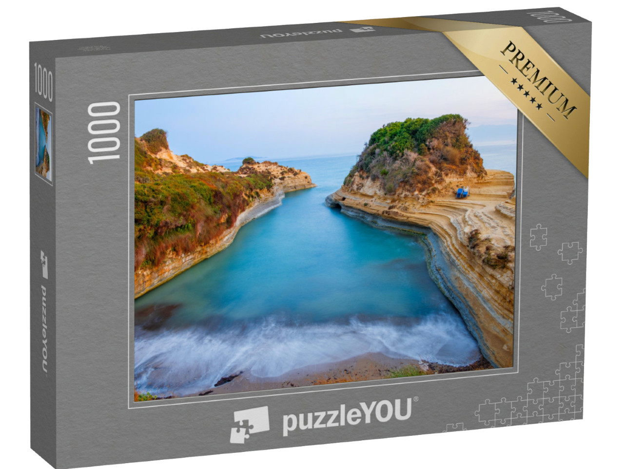 Puzzle de 1000 pièces « Plage du Canal d'Amour, Corfou, Grèce »