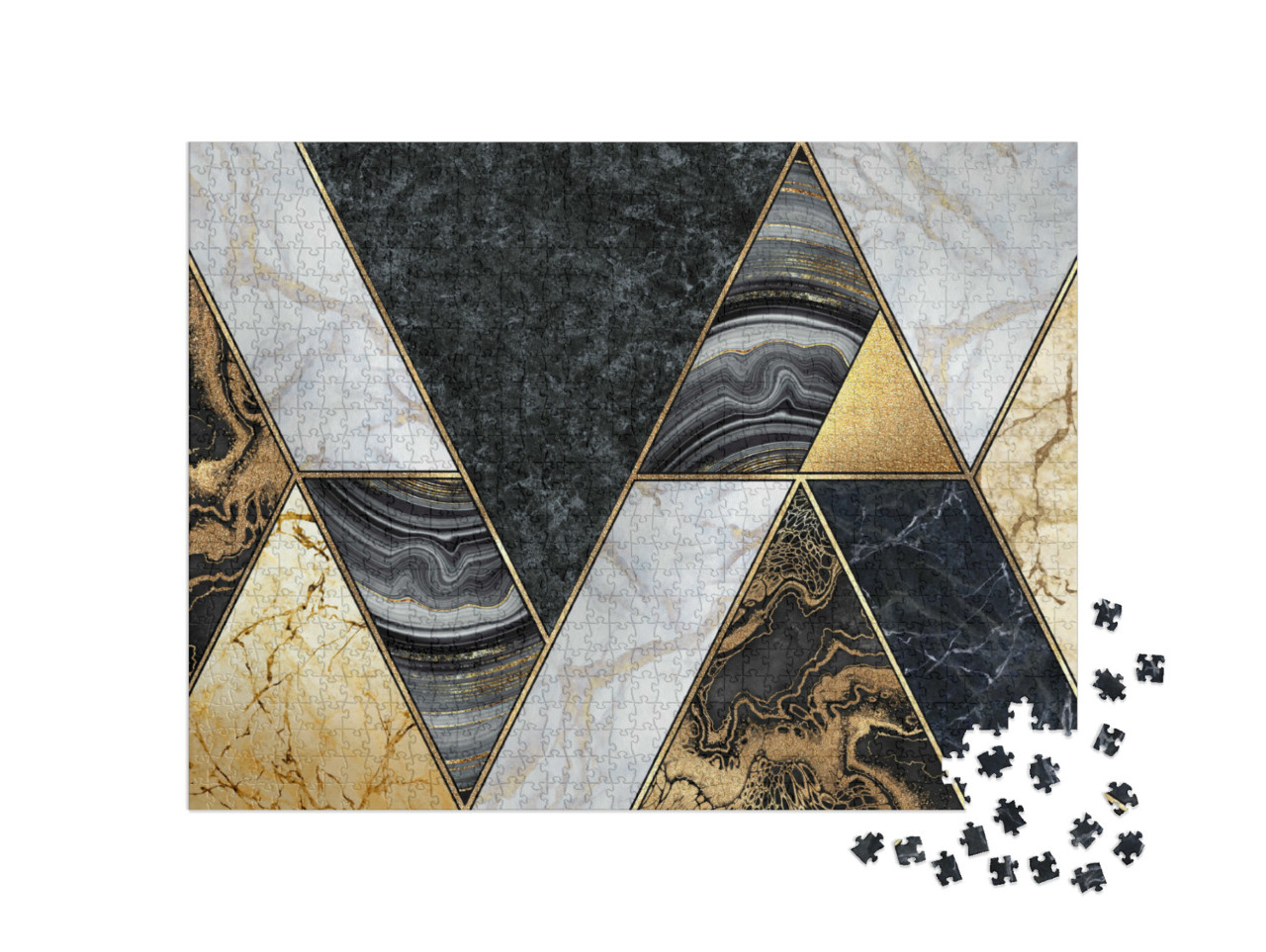 Puzzle de 1000 pièces « Mosaïque abstraite en marbre »