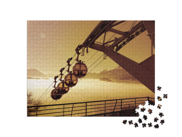 Puzzle de 1000 pièces « Le téléphérique de Grenoble est un emblème des transports français en plein air. »