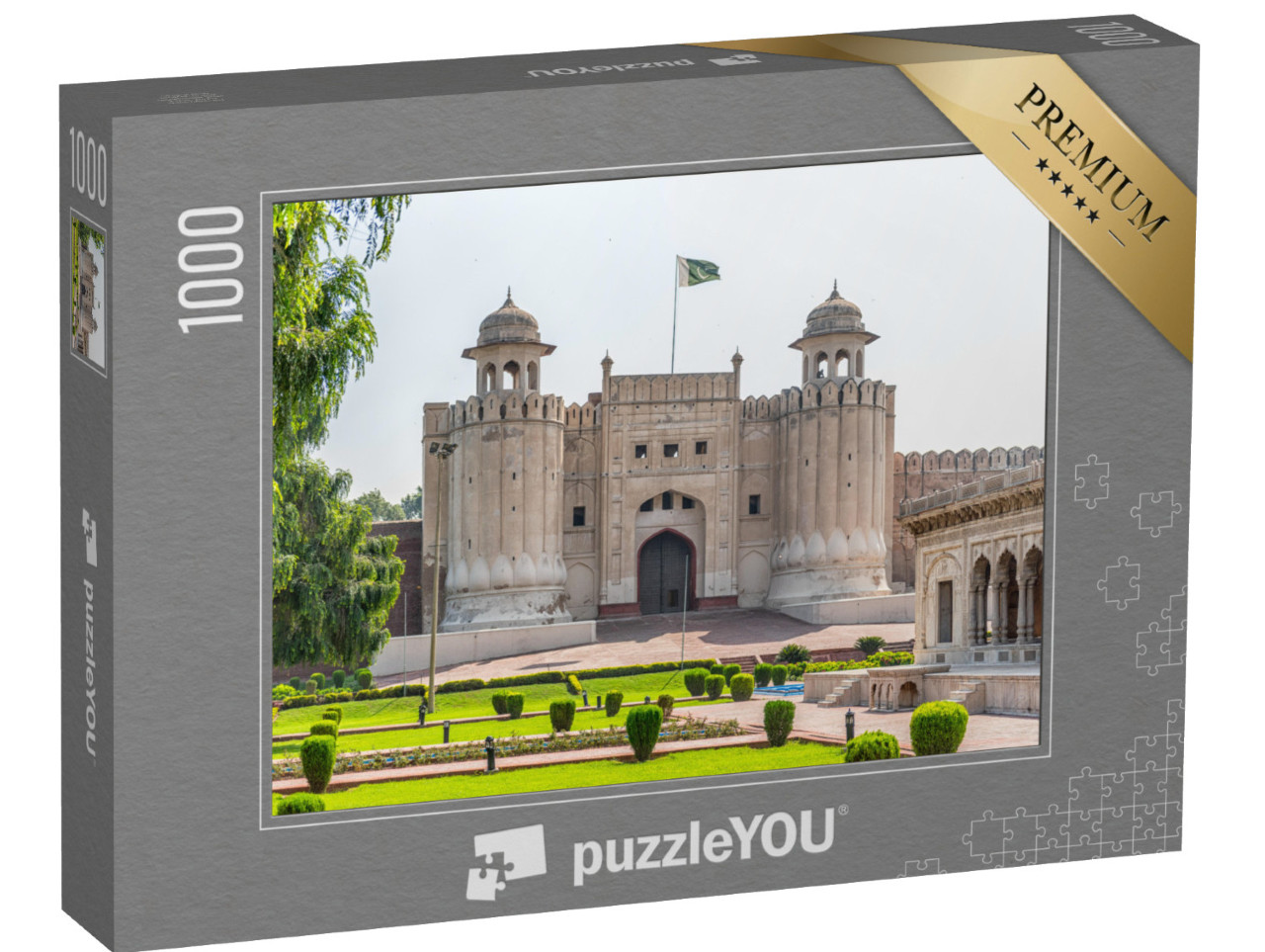 Puzzle de 1000 pièces « Panorama du majestueux fort de Lahore, Pakistan »