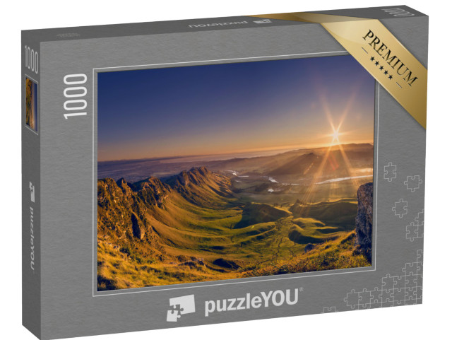 Puzzle de 1000 pièces « La beauté du pic Te Mata, capturée par un matin clair »