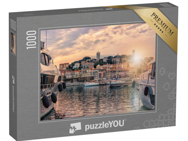 Puzzle de 1000 pièces « Cannes vue du vieux port »