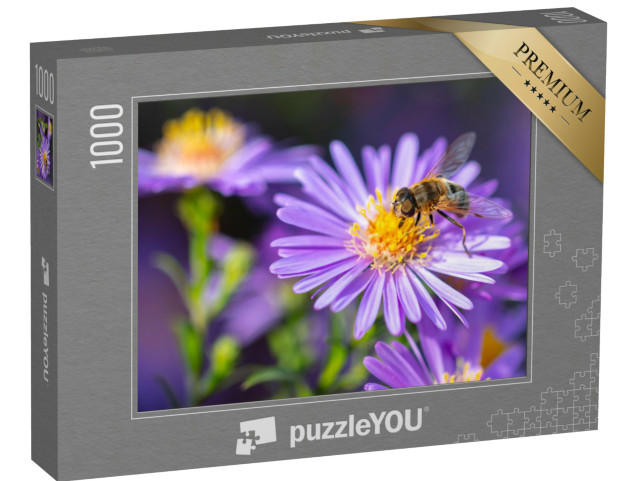 Puzzle de 1000 pièces « Abeille sur une fleur violette »