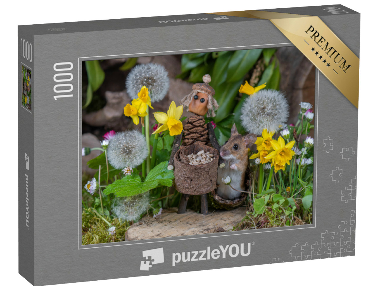 Puzzle de 1000 pièces « Souris et la pissenlit »