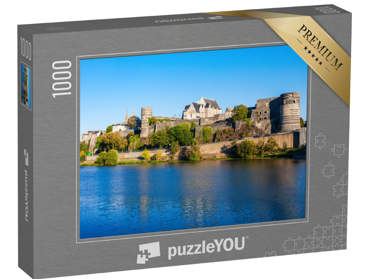 Puzzle de 1000 pièces « Château Angers dans la vallée de la Loire, France »
