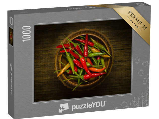 Puzzle de 1000 pièces « Piments rouges et verts thaïlandais »