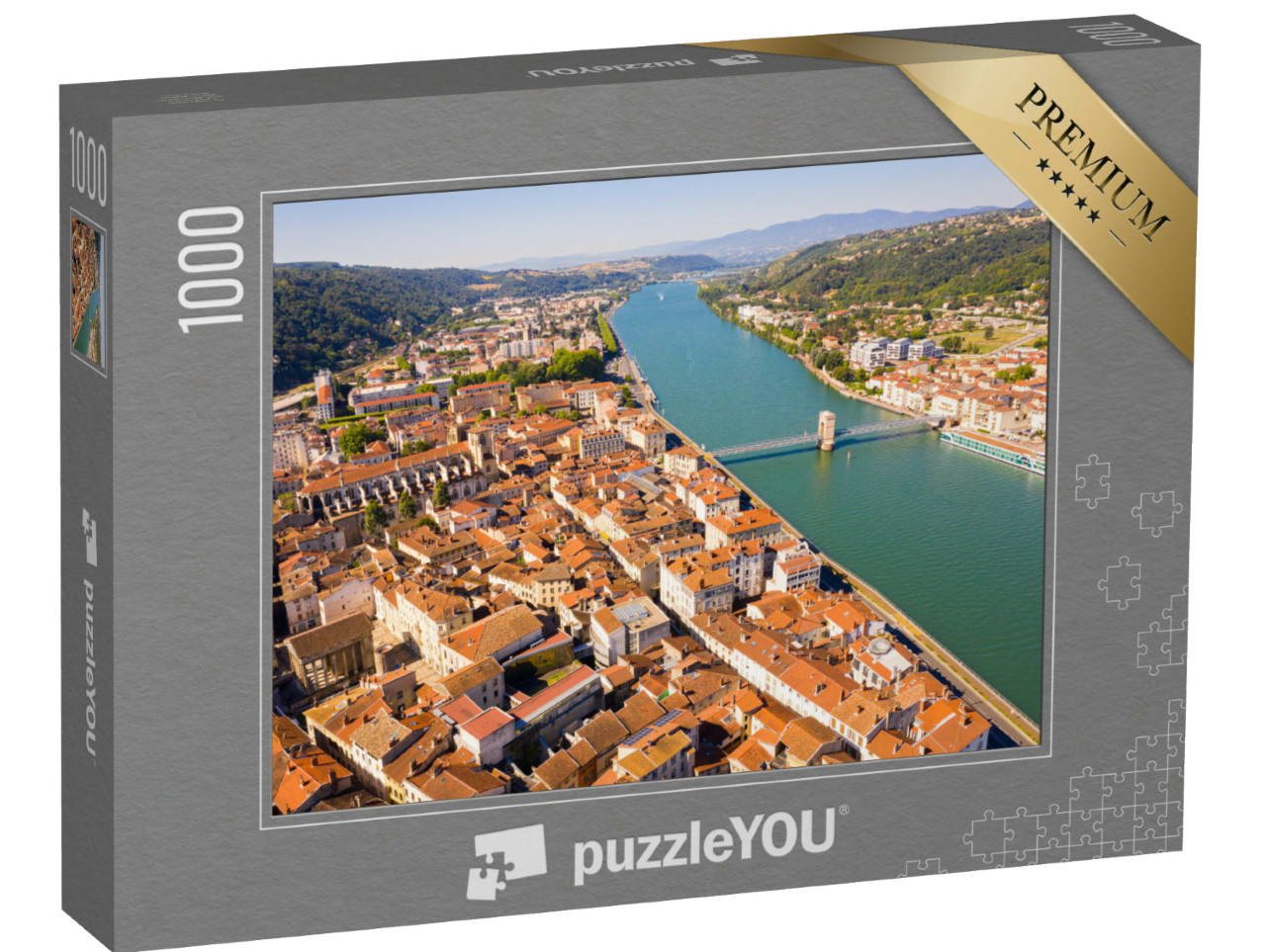 Puzzle de 1000 pièces « Vienne au bord du Rhône »