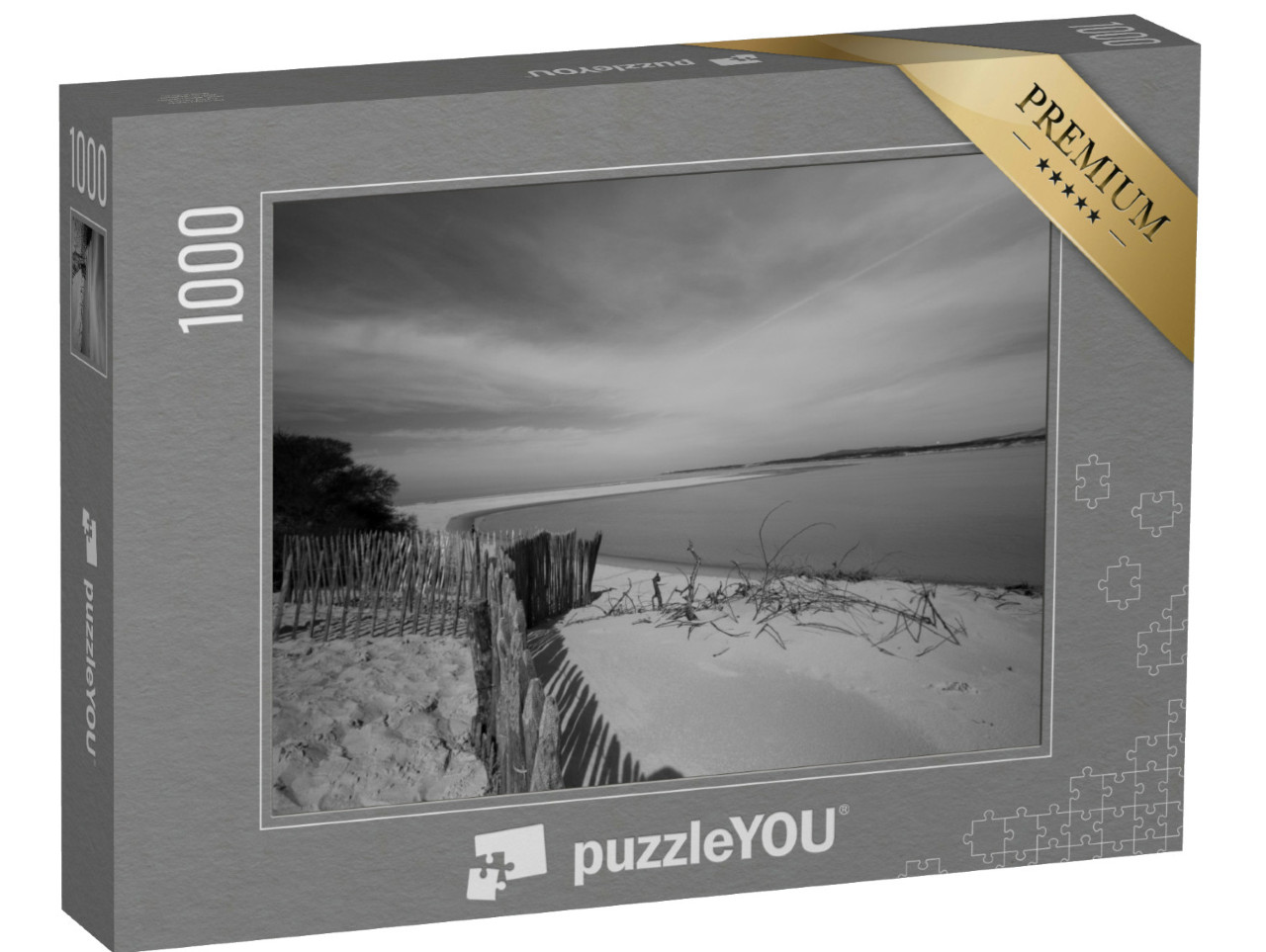 Puzzle de 1000 pièces « Baie de la Canche , côte d 'Opale , LE TOUQUET PAS DE CALAIS , HAUTS DE FRANCE , FRANCE »