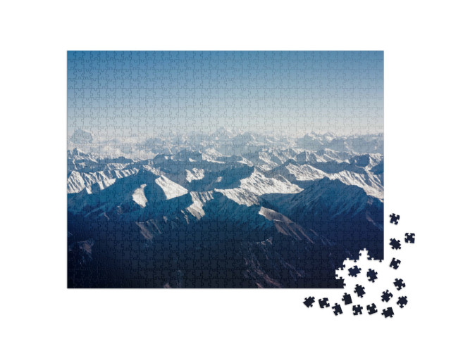Puzzle de 1000 pièces « Vue sur les montagnes de l'Himalaya »