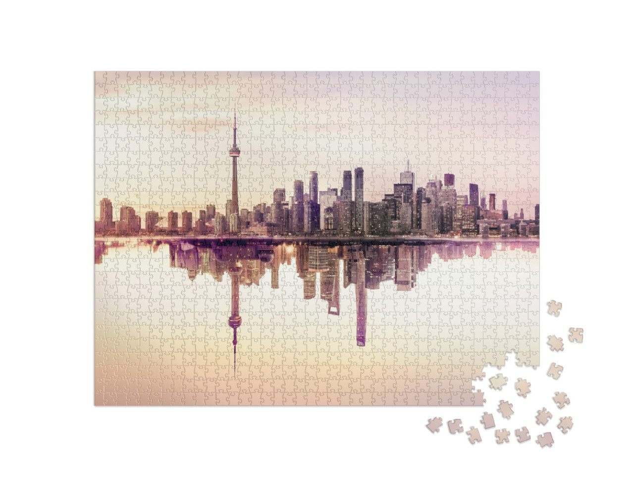 Puzzle de 1000 pièces « La ligne d'horizon de Toronto, Canada »