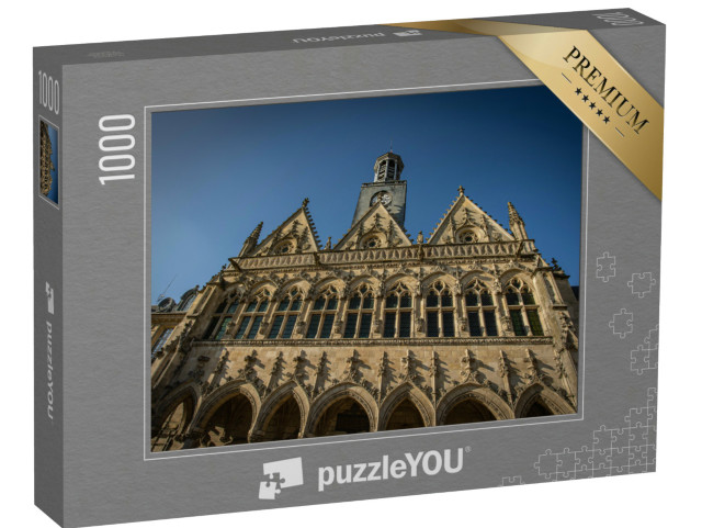 Puzzle de 1000 pièces « Vue de la mairie de Saint-Quentin dans le nord de la France »