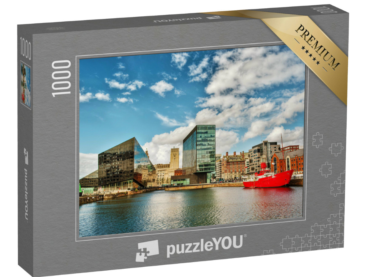 Puzzle de 1000 pièces « Bâtiment sur la Mersey à Liverpool, Angleterre »