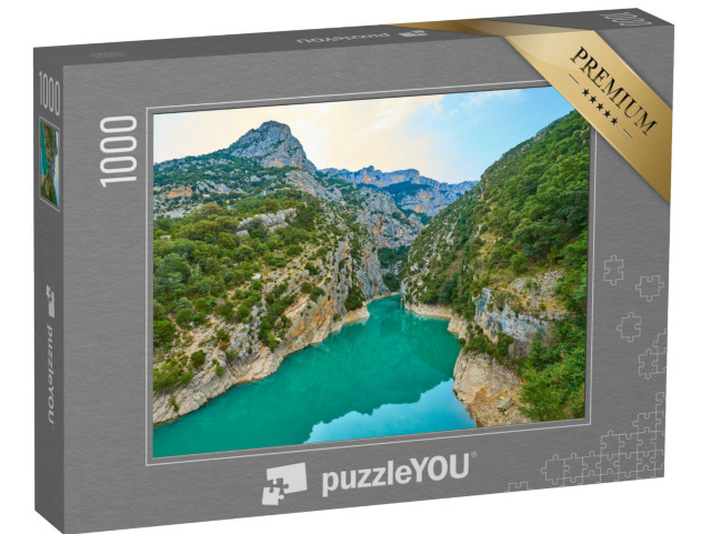 Puzzle de 1000 pièces « Gorges du Verdon au lac de Saint-Croix en Provence dans le sud de la France »