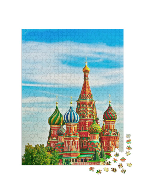 Puzzle de 1000 pièces « Cathédrale sur la Place Rouge, Moscou »